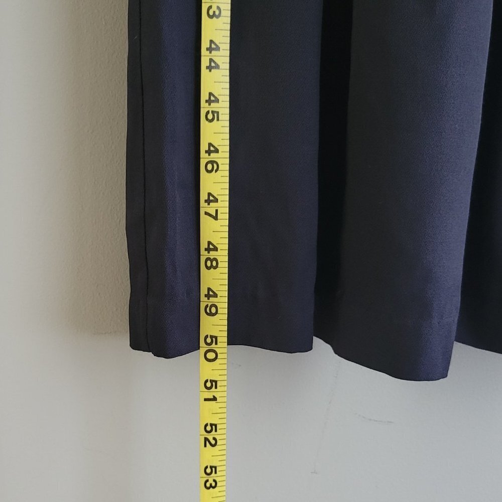 Vintage Jeffrey & Dara Petit Jumpsuit Navy Smocked Floral Palazzo Size 4 - Picture 7 of 13